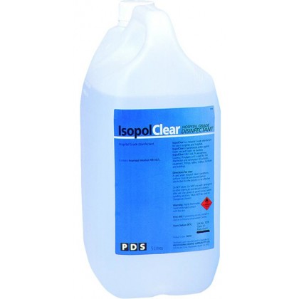 PDS Isopol Disinfectant 70% IPA - Clear - 1 x 5L